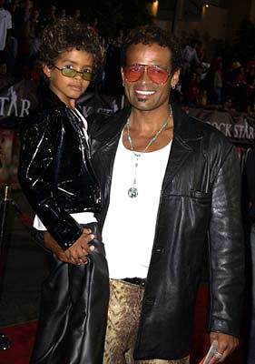 Mario Van Peebles with his son Mandela at the Westwood premiere of Warner Brothers' Rock Star