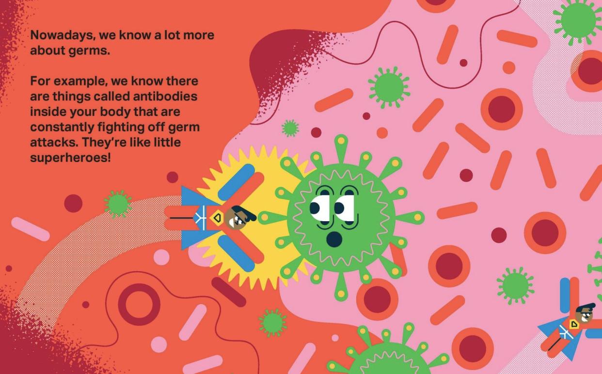 An illustration from John Devolles's Germs - Kate Wilkinson