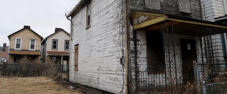 Shuttered and rotten, a house is destined to be leveled in Braddock, Pennsylvania