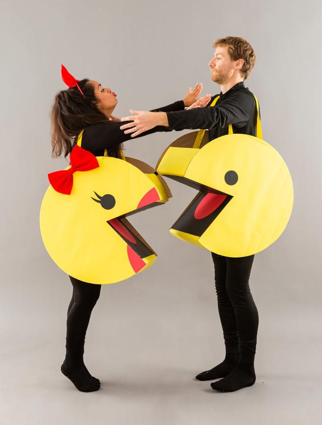 DIY Pac-Man Halloween Costumes - 2paws Designs