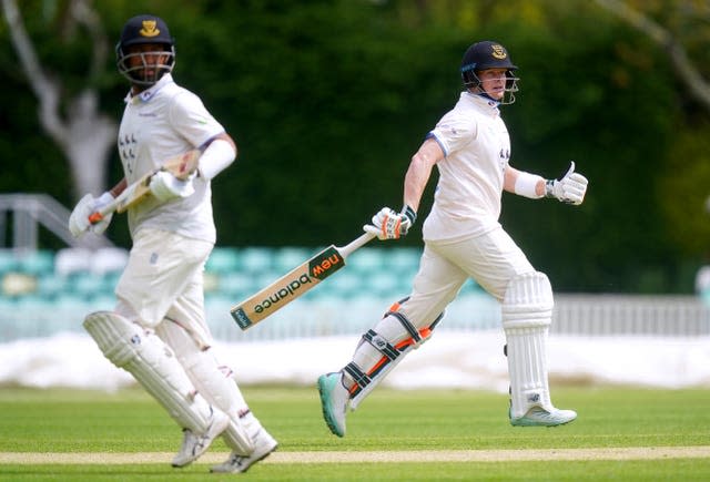 Steve Smith, right, and Cheteshwar Pujara will be on opposing sides in next month's World Test Championship final (Mike Egerton/PA)