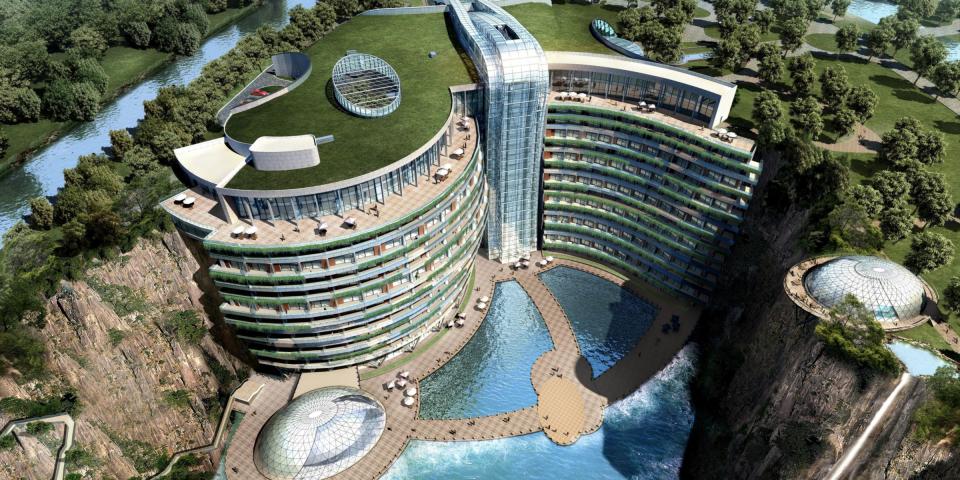 Un rendering di giorno (foto: InterContinental Shanghai Wonderland)