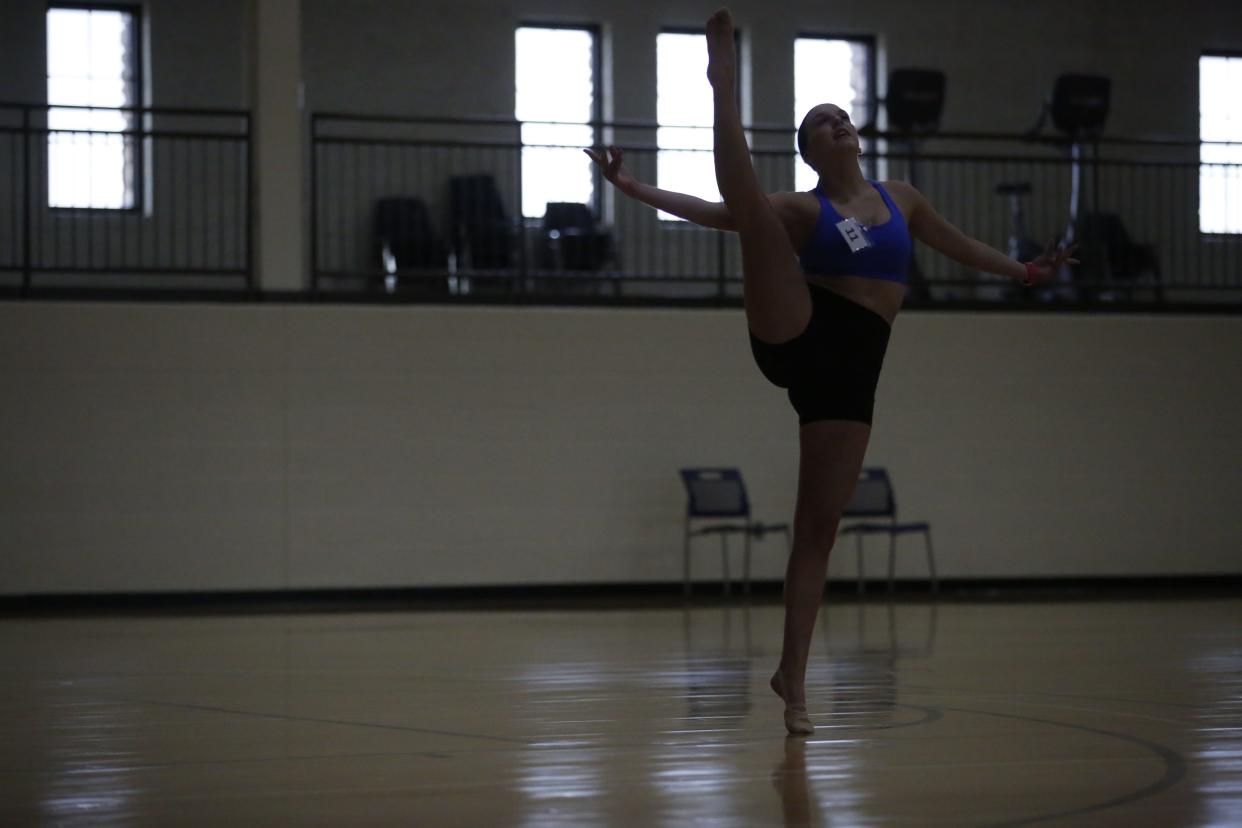 The Washburn Dancing Blues placed second in pom dancing at the College Classic National Championship.