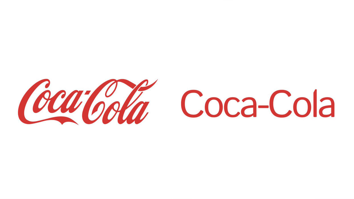  Coca-Cola logo. 