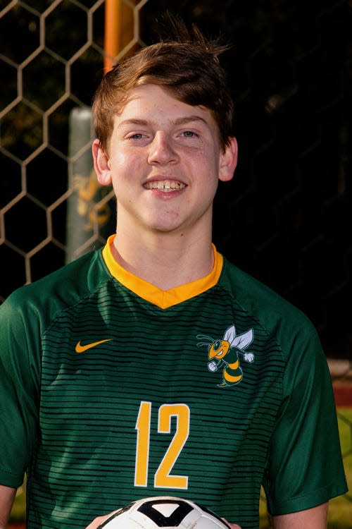 Wesley Hooker of the Savannah Country Day soccer team.