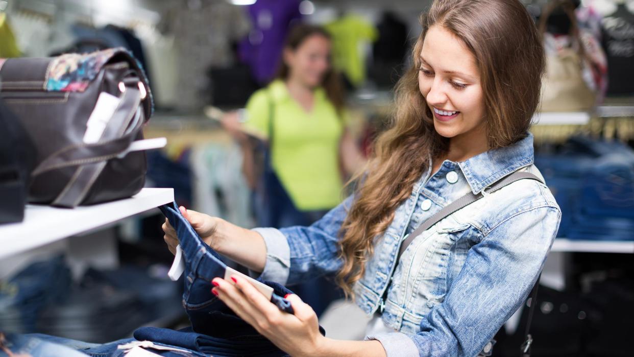 Shopping for jeans