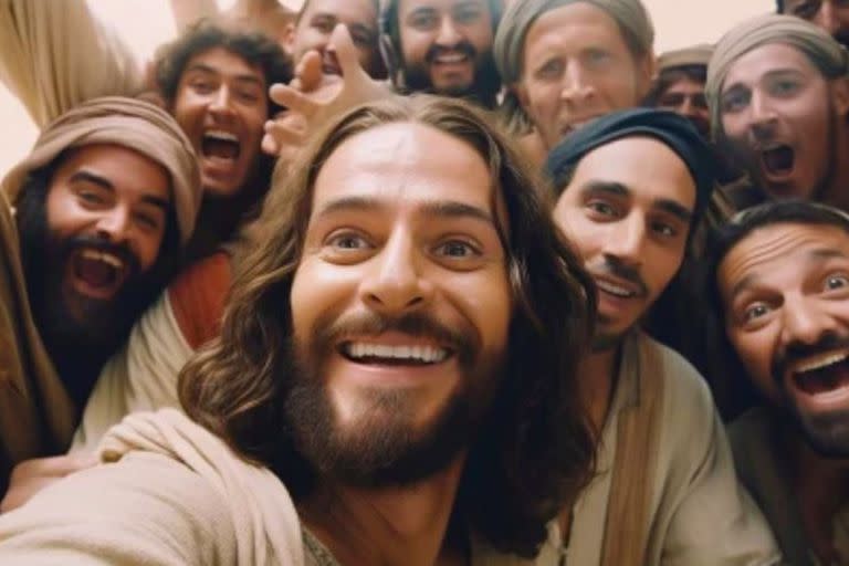 La selfie de Jesús y sus apóstoles se volvió viral.