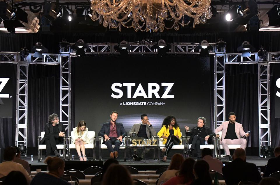 "American Gods" cast at Starz event
