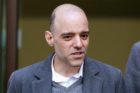 Former Barclays employee Stylianos Contogoulas leaves Westminster Magistrates' Court in London February 26, 2014. REUTERS/Neil Hall