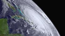 Hurricane Joaquin is pictured off the east coast of the United States in this handout photo provided by NOAA, taken October 1, 2015. Search-and-rescue teams on Sunday located debris appearing to belong to the cargo ship El Faro, which went missing in the eye of Hurricane Joaquin with 33 mostly American crew members aboard more than three days ago, the U.S. Coast Guard and the ship's owner said. Picture taken October 1, 2015. (REUTERS/NOAA)