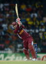 COLOMBO, SRI LANKA - OCTOBER 07: Marlon Samuels of the West Indies bats during the ICC World Twenty20 2012 Final between Sri Lanka and the West Indies at R. Premadasa Stadium on October 7, 2012 in Colombo, Sri Lanka. (Photo by Gareth Copley/Getty Images)