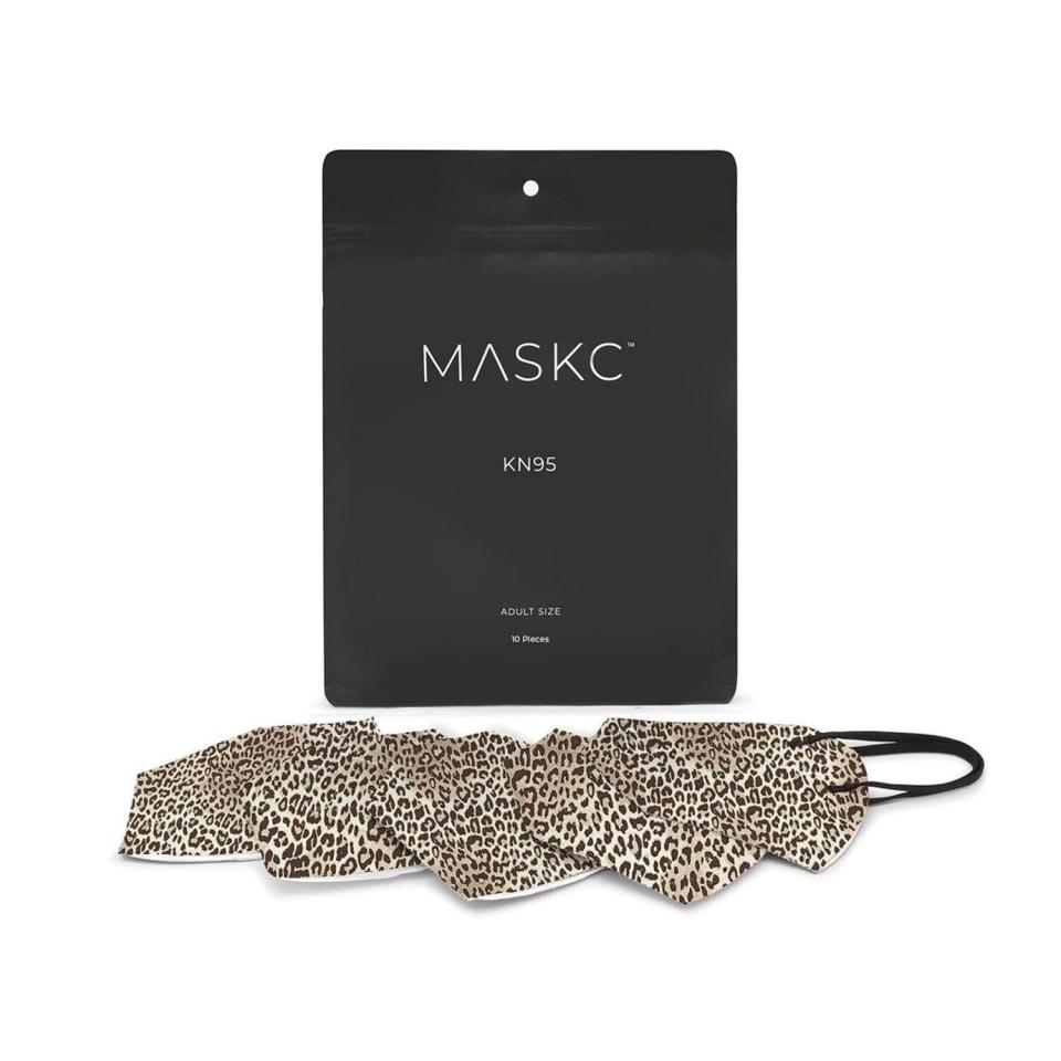 LEOPARD KN95 FACE MASKS - 10 PACK