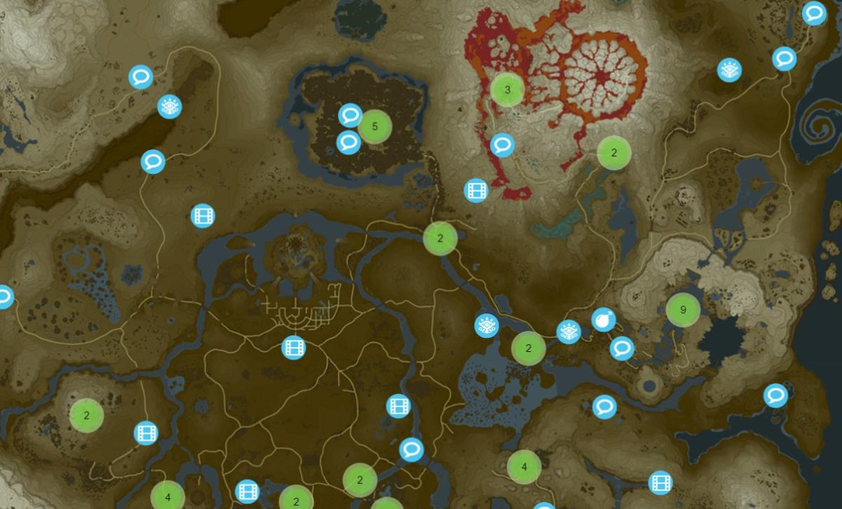 Find every item, weapon and shrine in 'Zelda: Breath of the Wild' with this  map