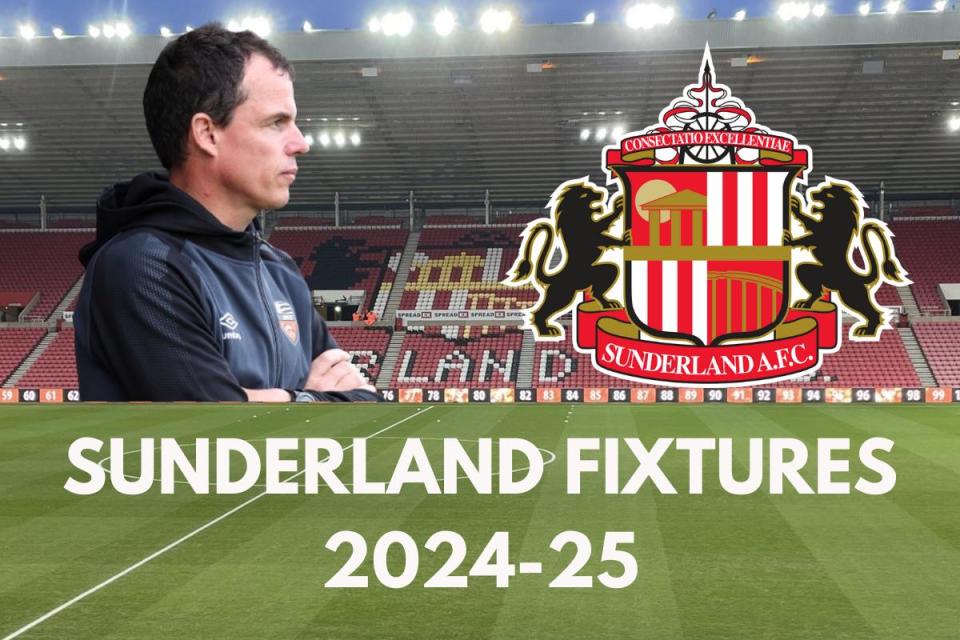 Sunderland 2024-25 fixtures <i>(Image: The Northern Echo)</i>