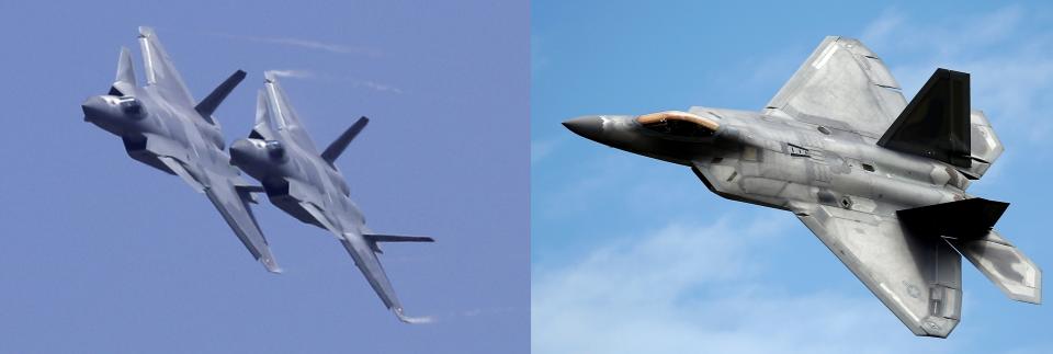 Chengdu J-20/F-22 Raptor