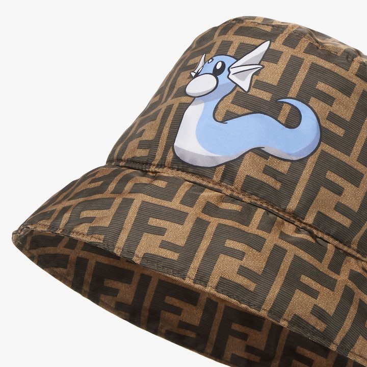 Pokemon Fendi collaboration collection Dratini bucket hat