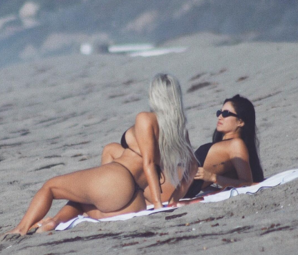 Kim has since shown off her most famous asset. Source: Instagram