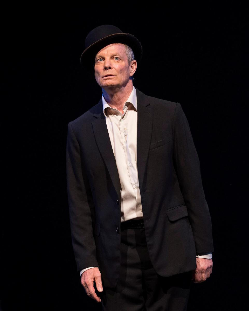 Bill Irwin in the Irish Repertory Theatre production of “On Beckett.” Conceived and performed by Irwin, “On Beckett” runs from May 12-15 at the Savannah Cultural Arts Center.