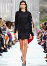 <p>Kaia ruled the runway in a simple but oh-so-chic dress at Valentino.</p>