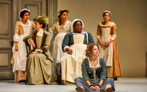 The cast of The Welkin at the National Theatre - Credit: Brinkhoff-Moegenburg