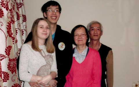 The Leung family with Keith's wife, Veronica, left - Credit: Channel 4