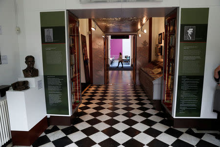 Exhibits are seen at the War Poets Collection at Craiglockhart, Edinburgh, Scotland, Britain, August 11, 2017. Picture taken August 11, 2017. REUTERS/Russell Cheyne