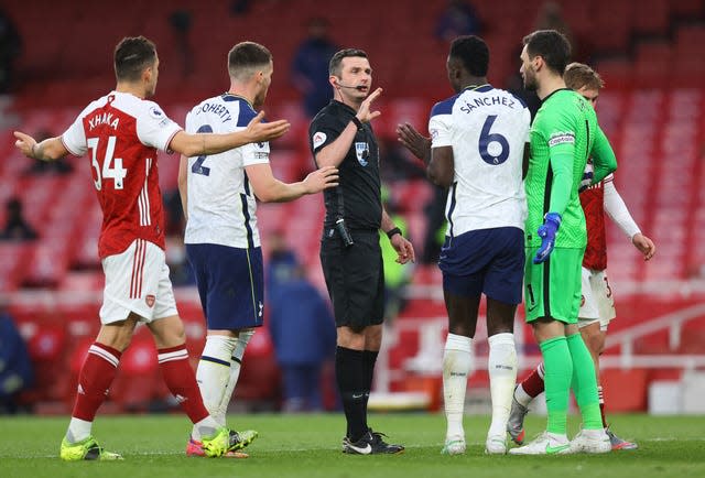 Mourinho questioned his record under referee Michael Oliver