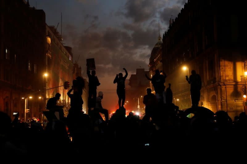 Protest during International Day for the Elimination of Violence against Women in Mexico City