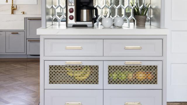 DIY Mini Fridge Cabinet: Corner Coffee and Wine Bar - Make it with Kate