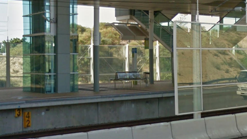 Six school children allegedly assaulted a man at Stirling train station (pictured is a Google Maps image), north of Perth.