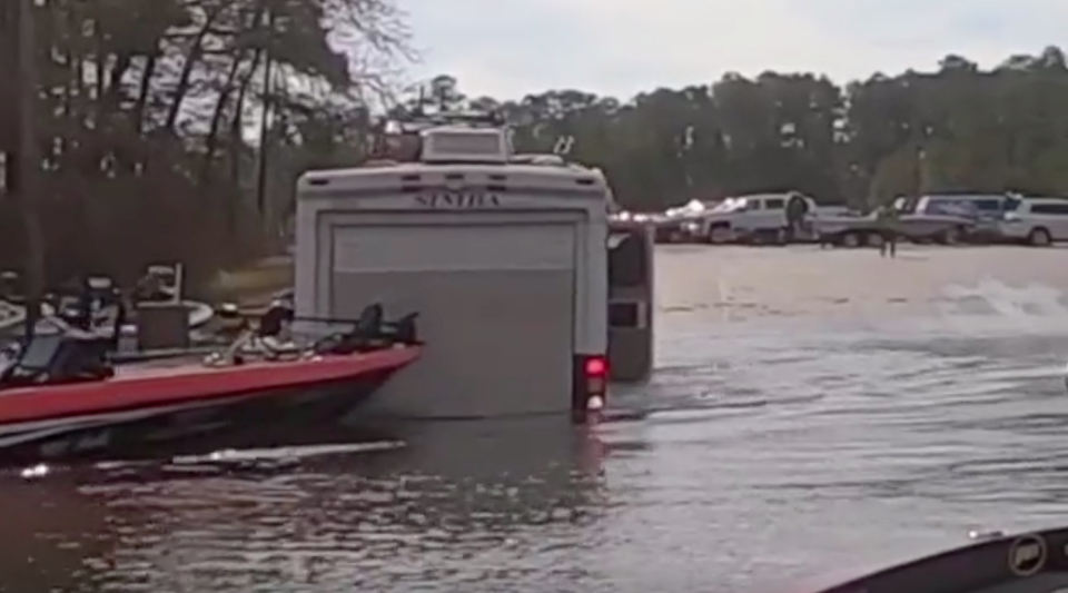 Mr Jackson said “just about everything” in the recreational vehicle was ruined after the mishap. Source: Facebook/Eric Jackson