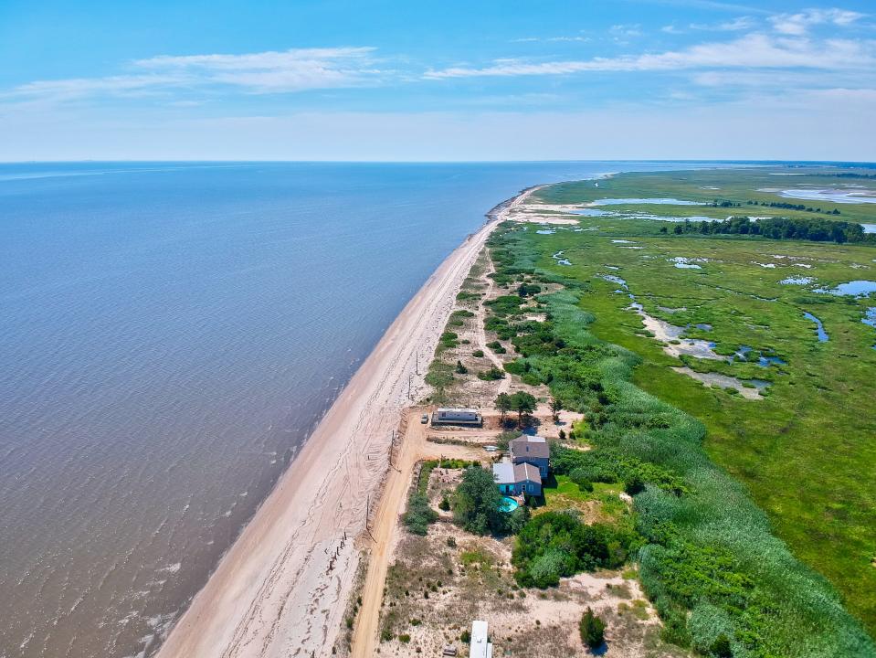 Homes overlooking the Delaware Bay in Milford.