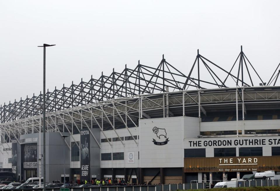 A deadline for Derby’s administrators to provide proof of funding has been extended by one month (Barrington Coombs/PA) (PA Wire)