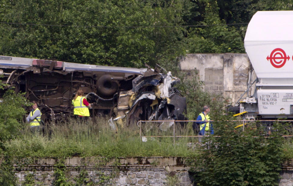 Belgium train collision