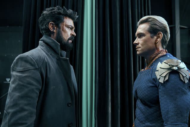 Amazon Prime It's Billy Butcher (Karl Urban) versus Homelander (Antony Starr) on 'The Boys' season 3