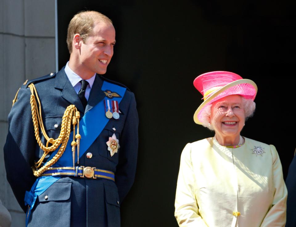 Prince William and Queen Elizabeth II at 75th Anniversary Of The Battle Of Britain