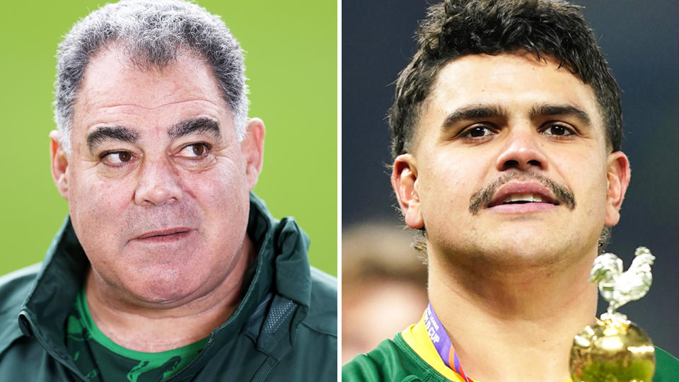 Mal Meninga and Latrell Mitchell.