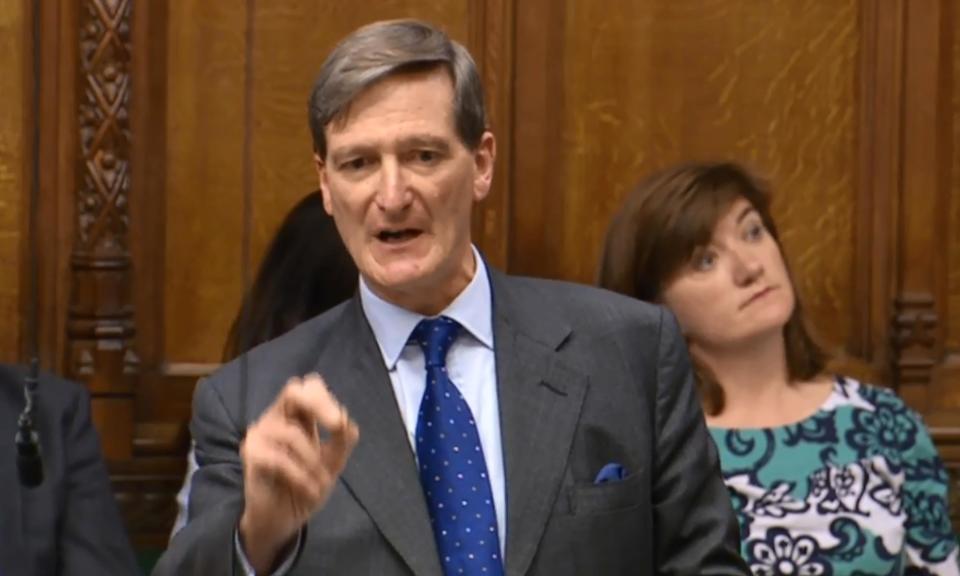 Dominic Grieve speaks during the debate on the EU withdrawal bill in the House of Commons.