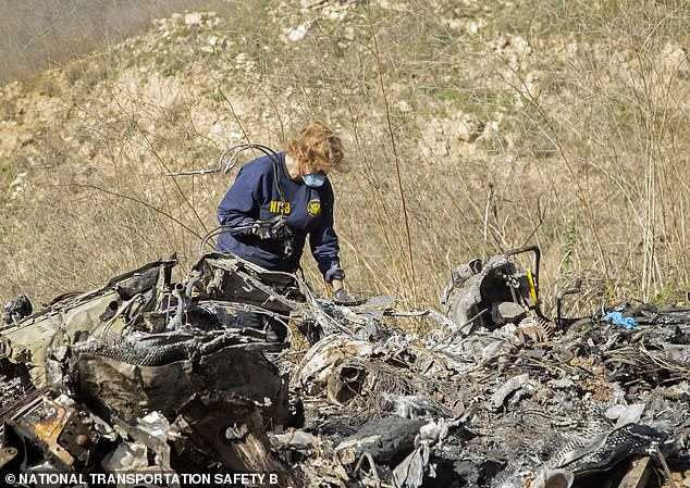 美國國家運輸安全委員會（NTSB）公布墜機現場畫面。（圖／NTSB）