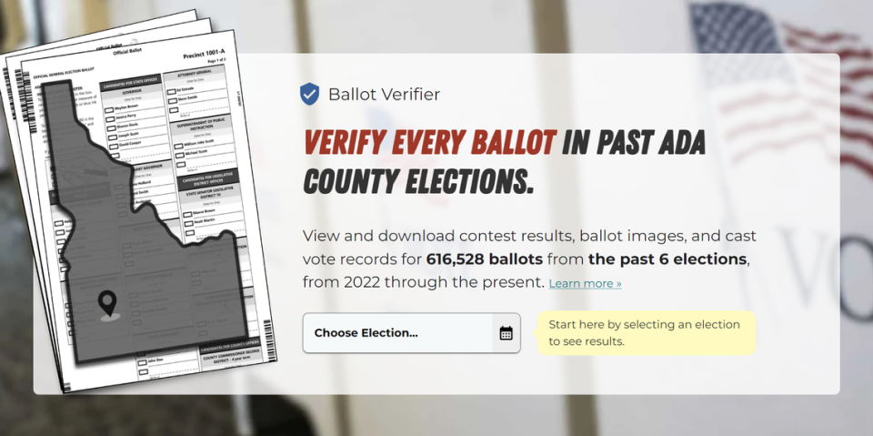 A new Ada County elections transparency tool, Ballot Verifier, has received national media attention as an “answer to election deniers.” Sarah Cutler