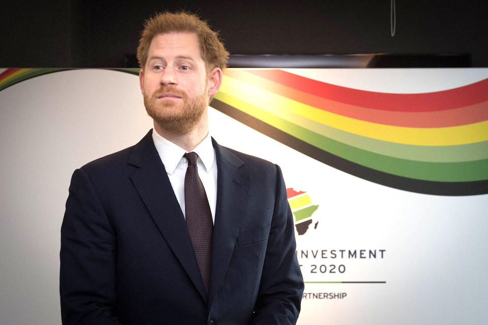 The Duke of Sussex attends the UK-Africa Investment Summit at the Intercontinental Hotel London.