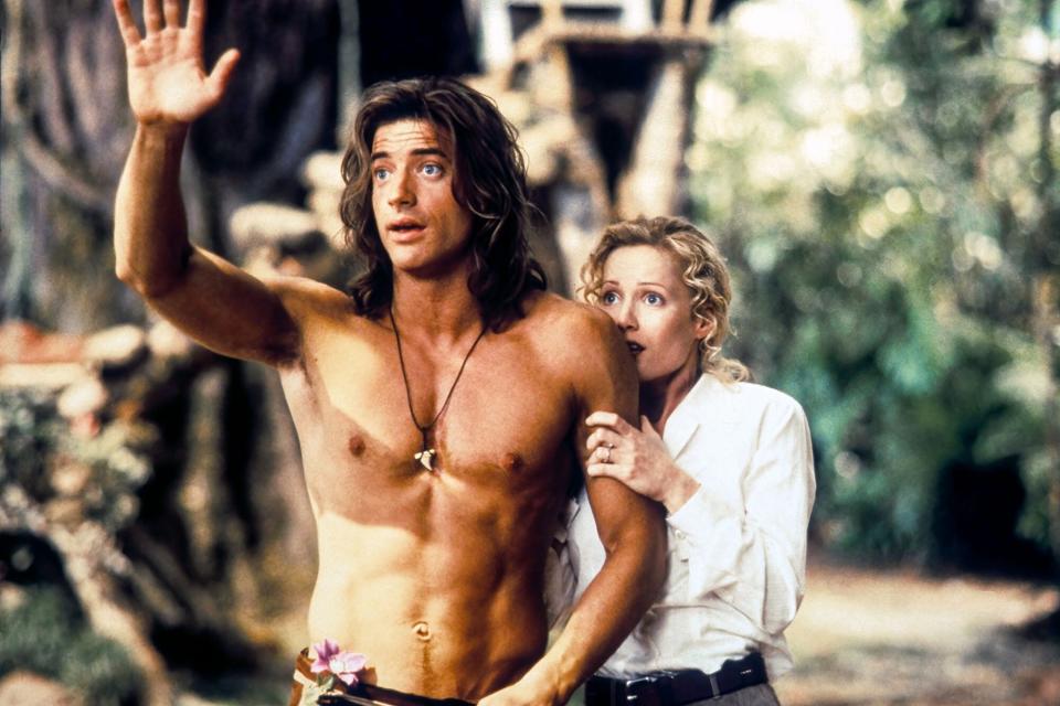 GEORGE OF THE JUNGLE, Brendan Fraser, Leslie Mann