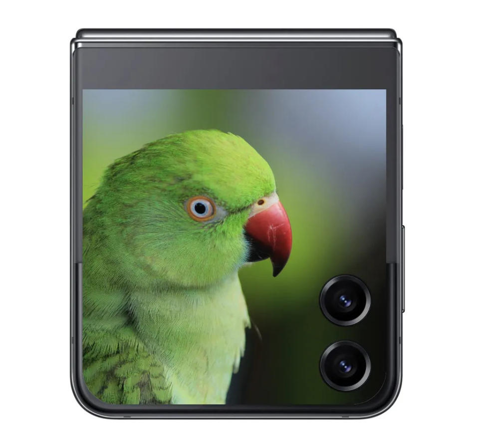 Conceito imagina tela externa do Galaxy Z Flip 5 (Imagem: Reprodução/Ice Universe)