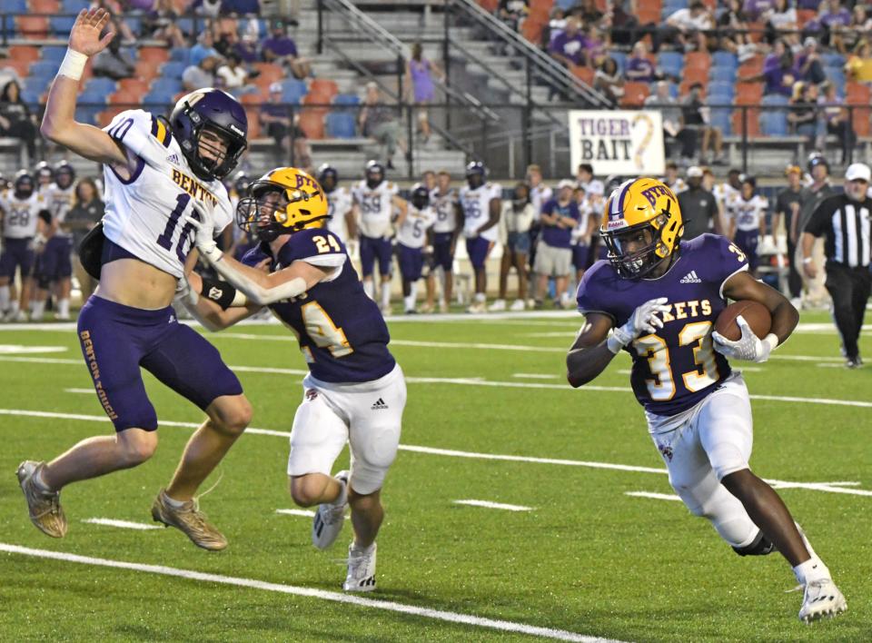 Byrd's Jontavious Mobery rushed for 161 yards and three scores against Benton Thursday night at Independence Stadium.