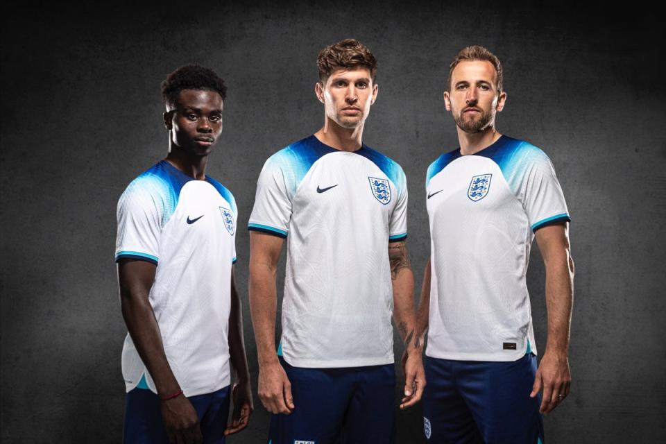 England have new kits out (FA handout) (PA Media)