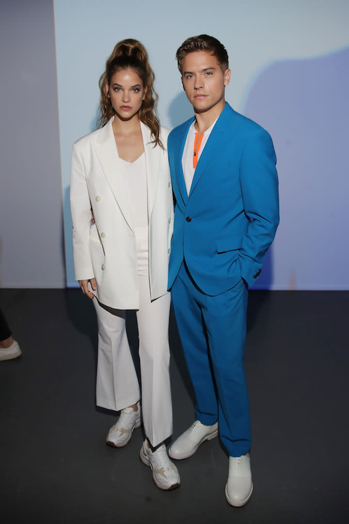 Barbara Palvin and Dylan Sprouse at the Boss September 2019 show at MFW