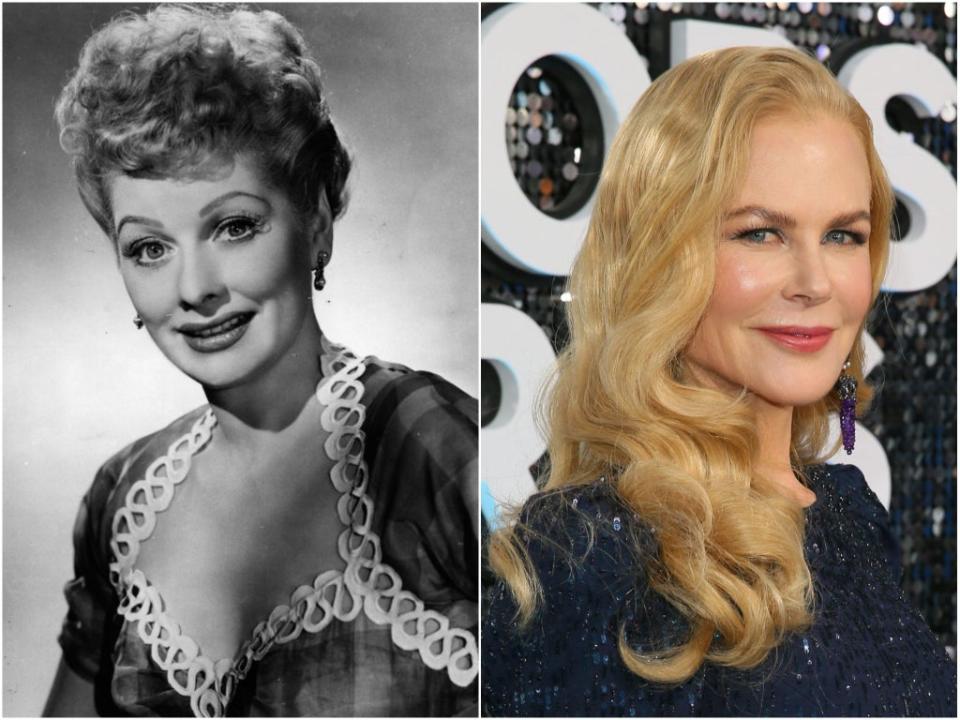 Kidman will portray Lucille Ball (left) in ‘Being the Ricardos' (Getty)