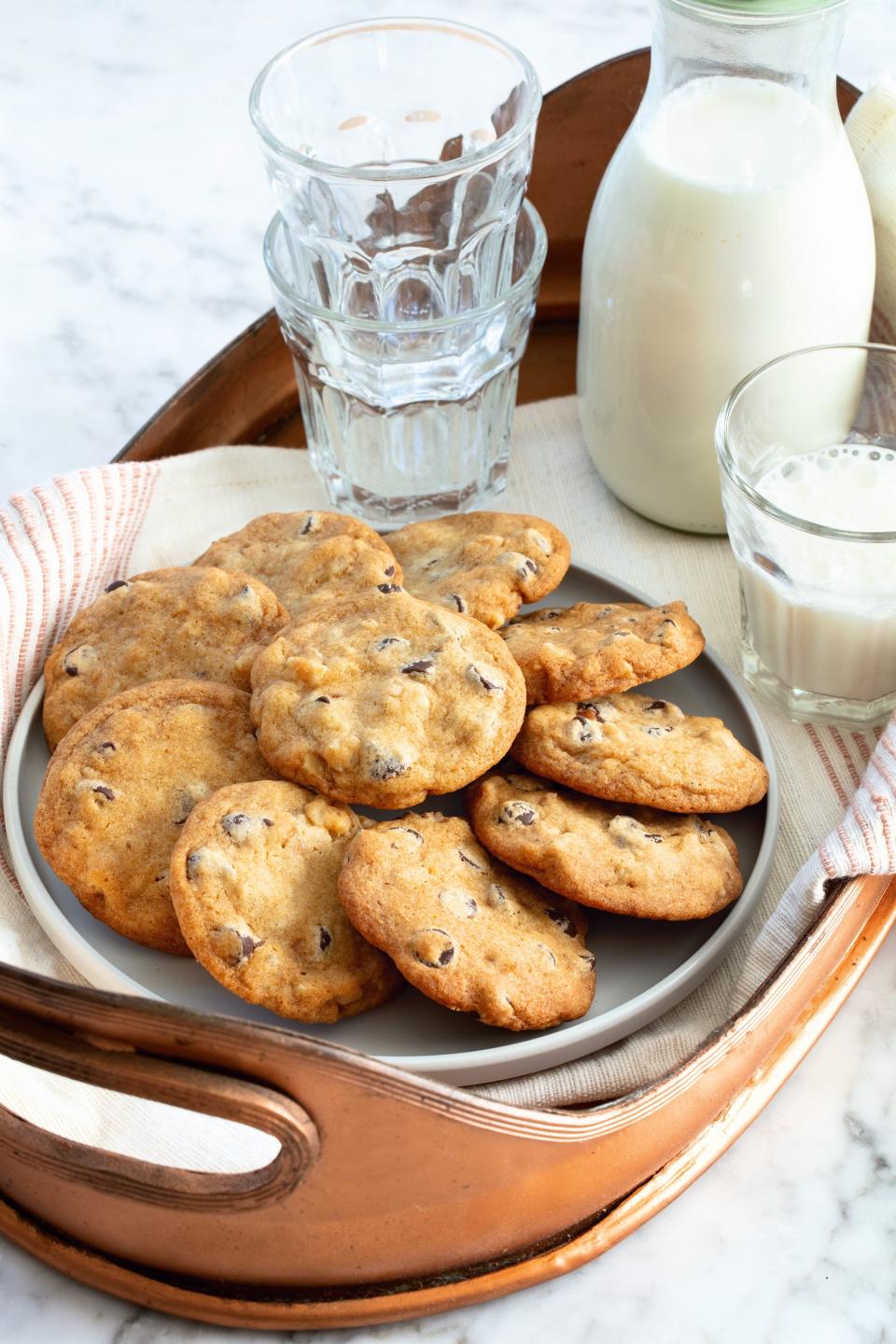 Rose’s Dream Chocolate Chip Cookies from “The Cookie Bible” by Rose Levy Beranbaum.