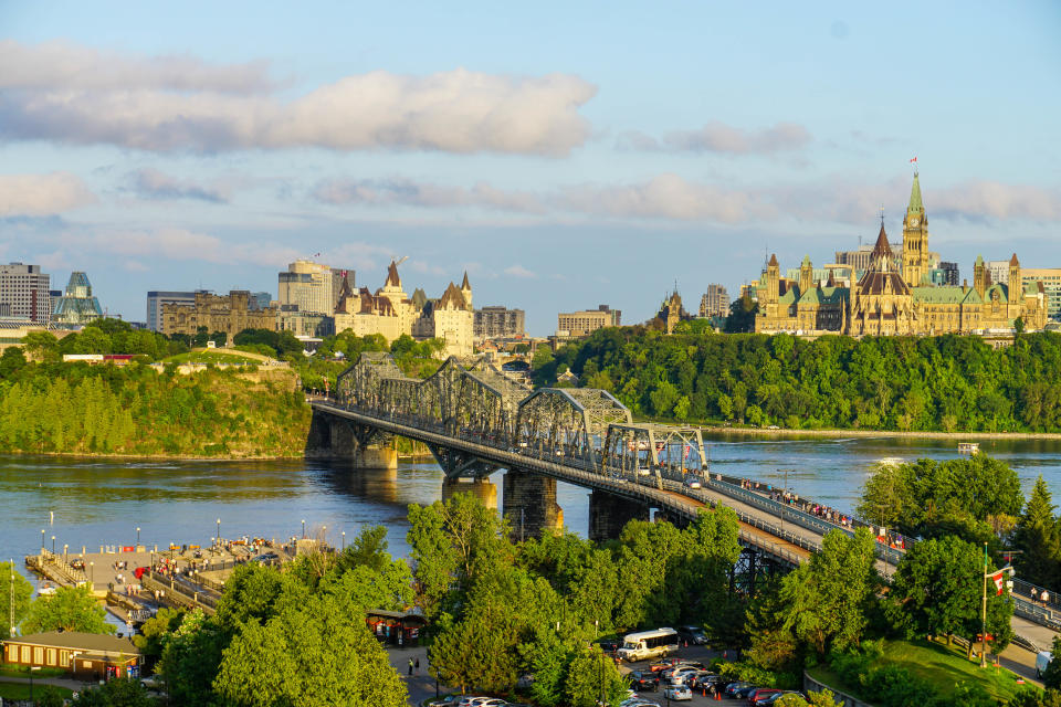 Views of Ottawa, Ontario and the Canadian parliament buildings. (Photo by: Matthew Bailey/VWPics/Universal Images Group via Getty Images)