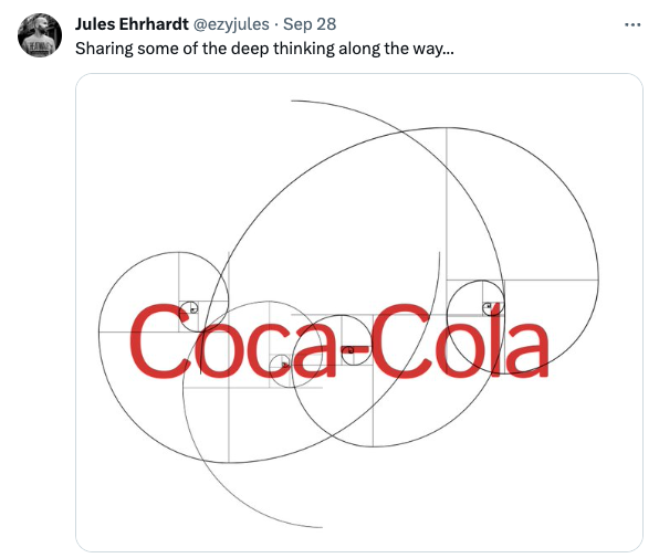 Coca-Cola logo parody
